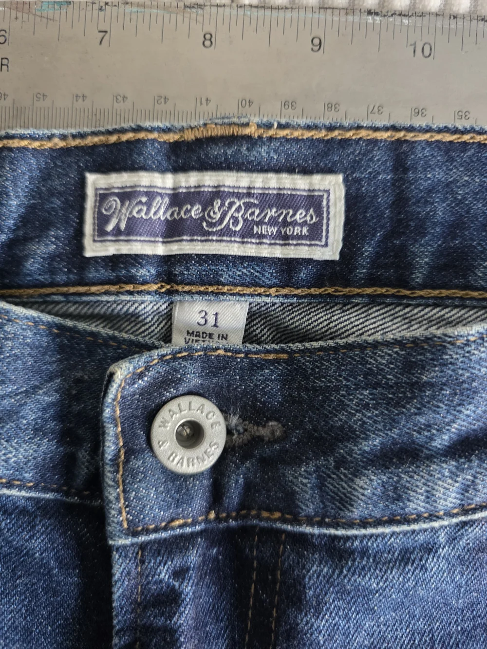 J. Crew × Wallace & Barnes Japanese Selvedge Slant Pocket Relaxed Demin Trouser